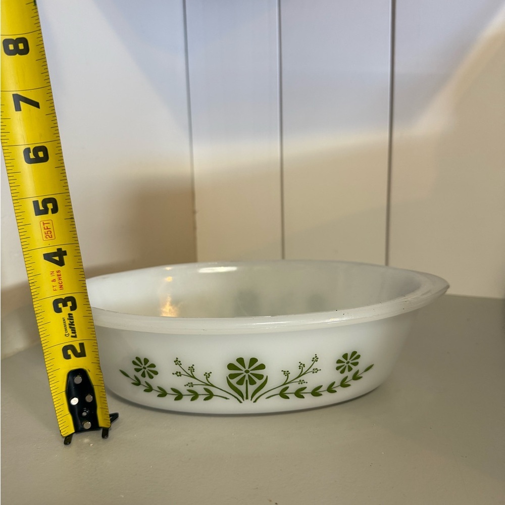 Vintage White Floral Baking Dish - Picture 2 of 7